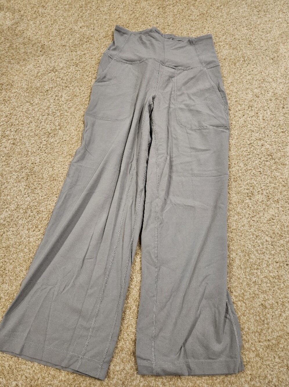 lululemon athletica Wide-Leg Yoga Pants in Gray